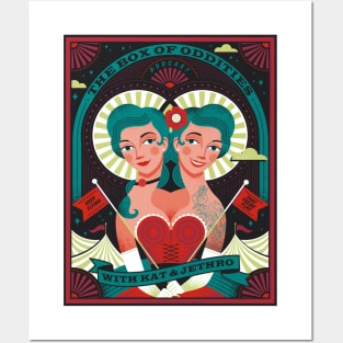 Box Of Oddities Twins by Lucie Rice Posters and Art